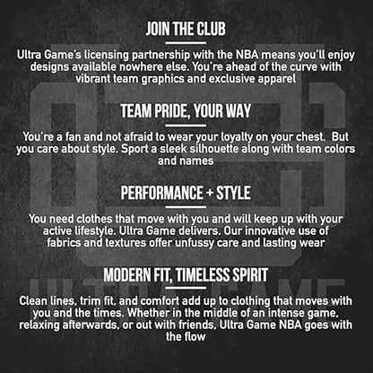 Men'S NBA Official Super Soft Quarter Zip Long Sleeve T-Shirt