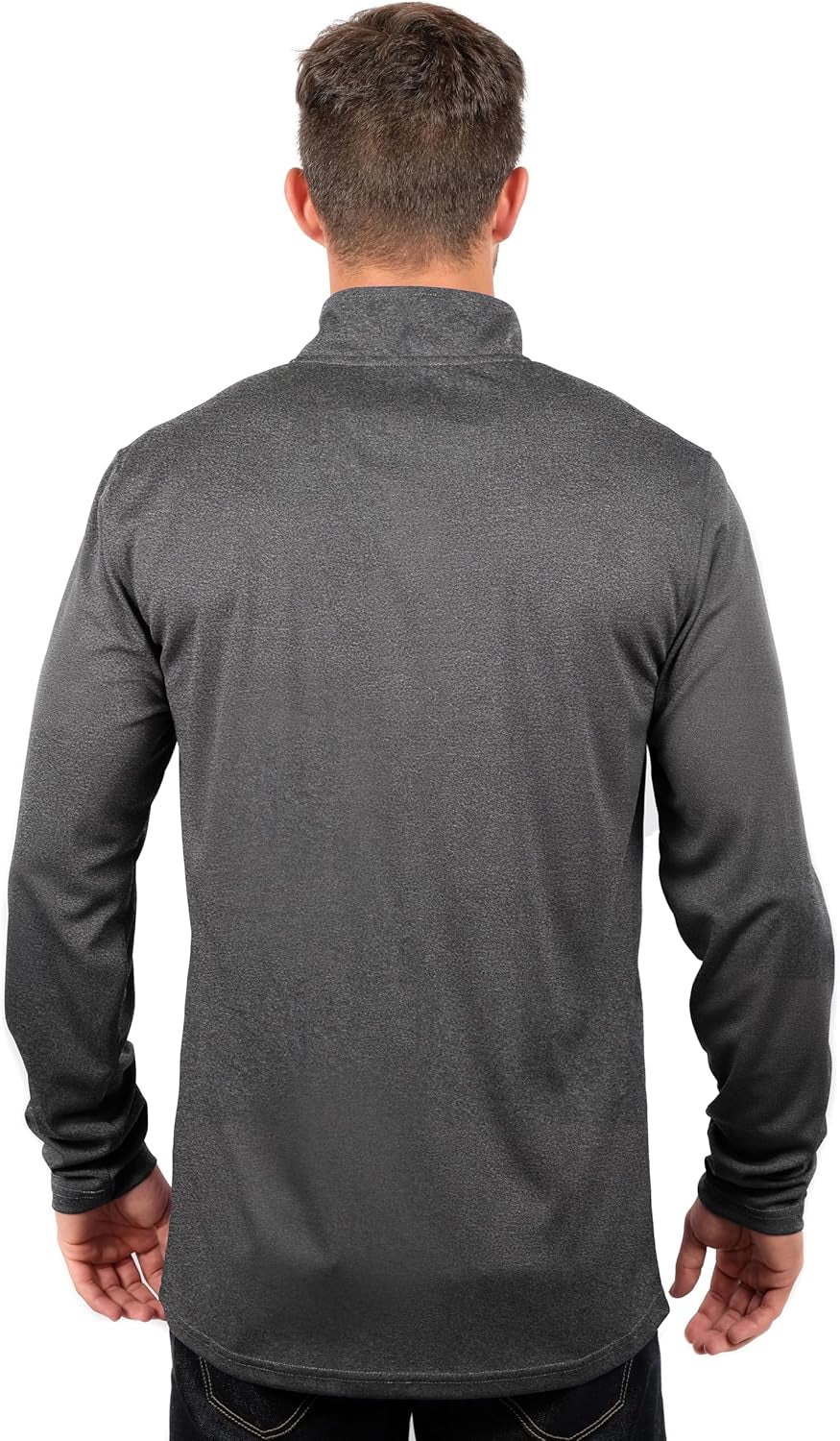 Men'S NBA Official Super Soft Quarter Zip Long Sleeve T-Shirt